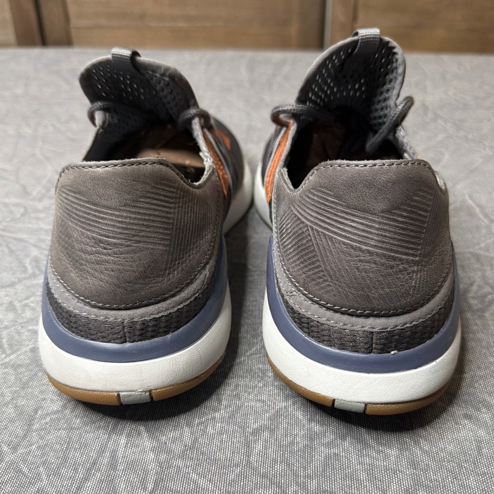 OluKai Sneakers Mens 11 Mio Li Pavement Grey Orange 10440-PVVI Drop-in Heel - Picture 5 of 8